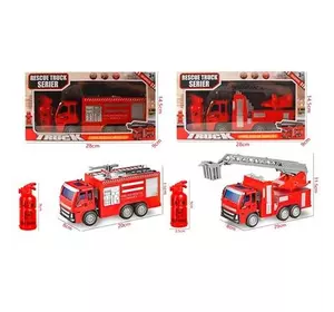 Пожежна машина 659-6-8 інерц., рухомі деталі, 2 види, кор., 28-15-18,5 см.