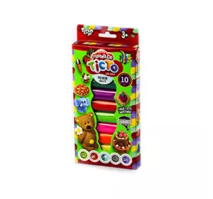 Тісто для ліплення "Master Do" TMD-02-02 УКР (20) "Danko Toys", 10 кольорів, 40г, в коробці
