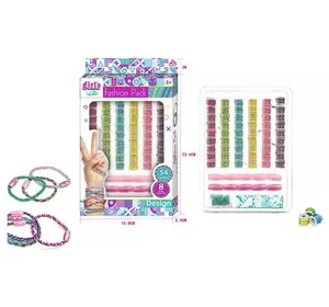 Набір браслетів МВК 361 (120/2) 8 браслетів, 6 кольорів ниток, заглушки, в коробці