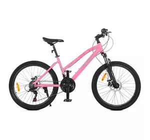 Велосипед 24 д. G24AIRY A24.3 (1шт)алюм.рама 15",SHIMANO 21SP,алюм.DB,CS TZ500,рожевий Велосипед 24 д. G24AIRY A24.3 (1шт)алюм.рама 15",SHIMANO 21SP,алюм.DB,CS TZ500,рожевий