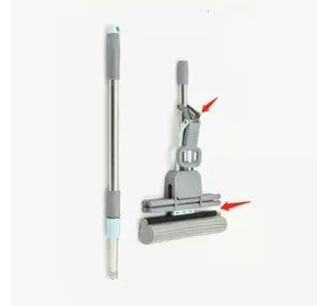 Швабра з подвійним віджимом та телескопічною ручкою 125*28см MH-4933