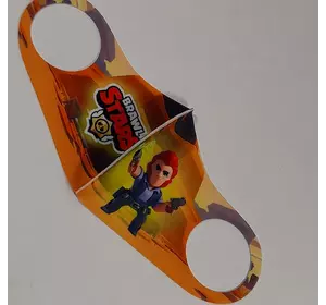 Маска Pitta Print S Brawl Stars Кольт Orange Маска Pitta Print S Brawl Stars Кольт Orange