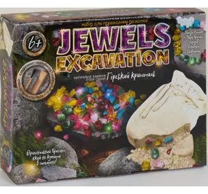 Набір для проведення розкопок "Jewels Excavation" JEX-01-02 каміння укр. (6) "Danko toys"