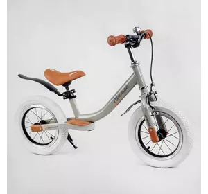 Велобіг Corso ""Triumph"" 74100 (1) СКОЛИ НА РАМІ!! сталева рама, надувні колеса 12"", ручне гальмо, підніжка, крила, дзвіночок, в коробці