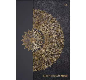 Блокнот TM 4Profi "Black sketch note" mandala, A5 904839
