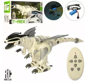 Динозавр M 5476 радіокер., акум., ходить, рухомі деталі, танцює, USB, муз., світло, кор., 51-28-20см
