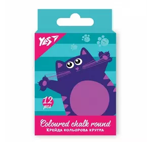Крейда YES "Kittycon" цветной круглый, 12 шт Крейда YES "Kittycon" цветной круглый, 12 шт