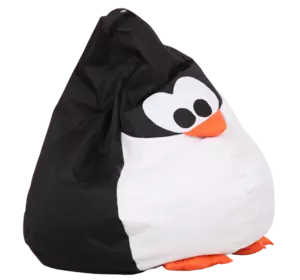 Кресло-груша Пингвин Черный Детская 60х90