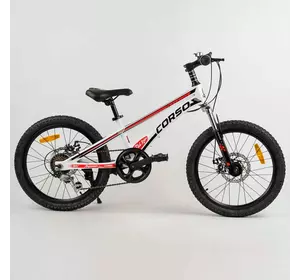 Дитячий спортивний велосипед 20'' CORSO ""Speedline"" MG-56818 (1) магнієва рама, Shimano Revoshift 7 швидкостей, зібраний на 75%.