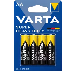 Батарейка VARTA SUPER Heavy Duty AA, (R06) U-4 пальчик (цин.вуг.т.е. Жовта) 2006 ЦІНА ЗА 4 БАТАРЕЙКИ