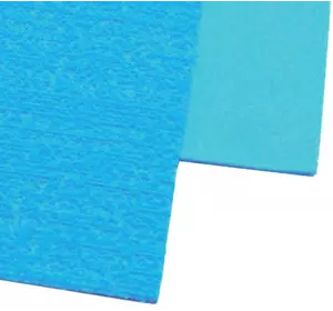Фоаміран з флоком 20*30см, EVA,  флексіка, 2мм. 10 арк в ОРР блакитний