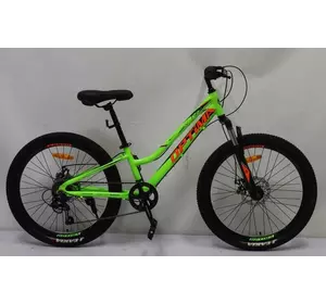 Велосипед Спортивний Corso «OPTIMA» 24"" дюйми TM-24355 (1) рама алюмінієва 11'', обладнання Shimano RevoShift 7 швидкістей, зібран на 75%