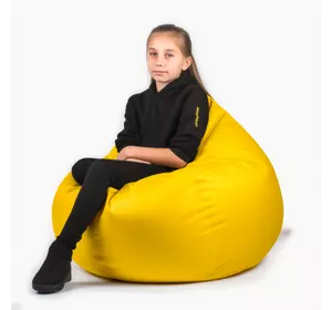 Кресло-груша Желтая Средняя 80х100